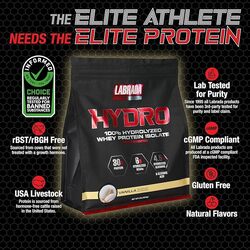 Labrada ProSeries Hydro 100% Hydrolyzed Whey Protein Isolate 4lb Vanilla